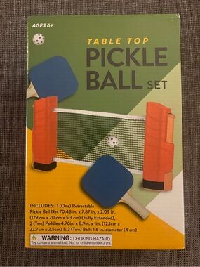 Adjustable Table Top Pickle Ball Set